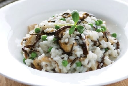 Meatless Monday: Arame, Shiitake, and Pea Risotto
